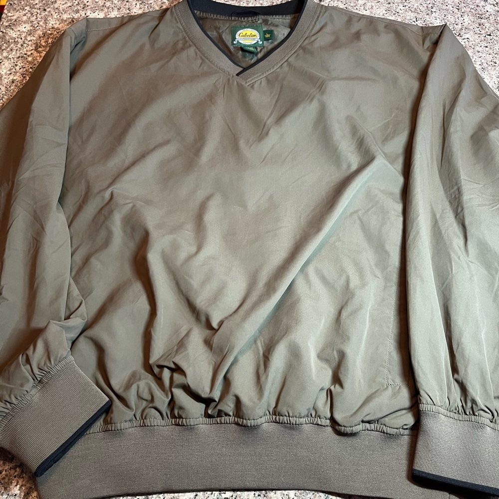 Cabelas Outdoor Gear Windbreaker Pullover Men’s Size Large